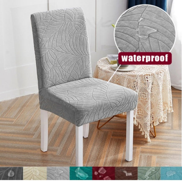 Elastic Waterproof Chair Covers Dining Room Jacquard Spandex Cover For Chair Adjustable Chairs Covers 1/2/4/6 Pieces