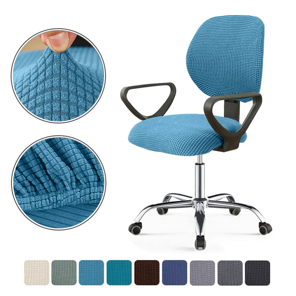 Elastic Office Chair Covers for Computer Split Stretch  Armchair Cover Anti-dust Seat Case Swivel Desk Office Chairs Slipcover