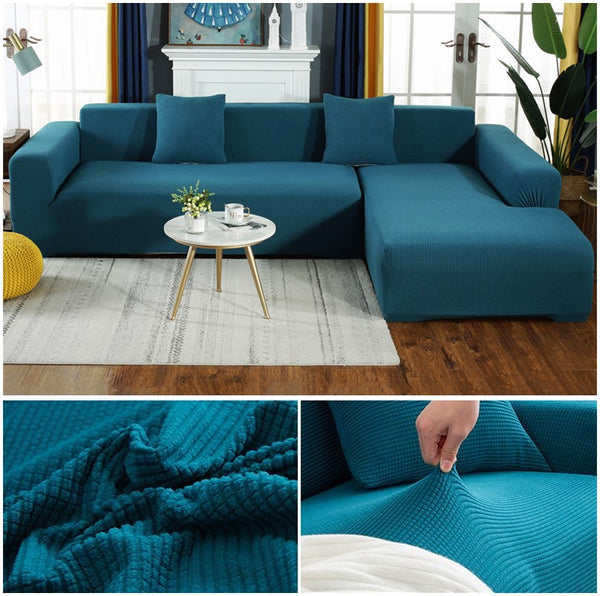 Couch Slipcover Waterproof L Shape Sofa Cover Sectional Couch Chaise Lounge