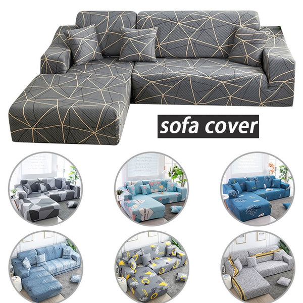 Elastic Corner Sofa Covers for Living Room 1/2/3/4 Seater L Shaped Sofa Cover Chaise Longue Stretch Cover for Sofa Couch Armchair