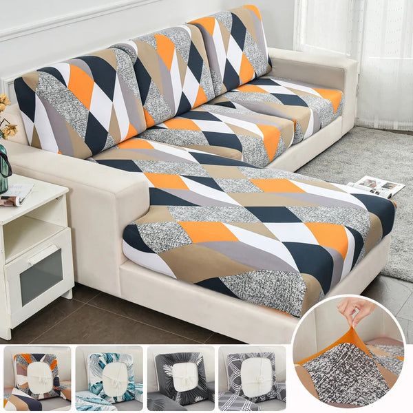 Elastic Sofa Seat Cushion Covers for Living Room Adjustable Geometric Chaise Couch Covers L Shape Corner Sofa Slipcover