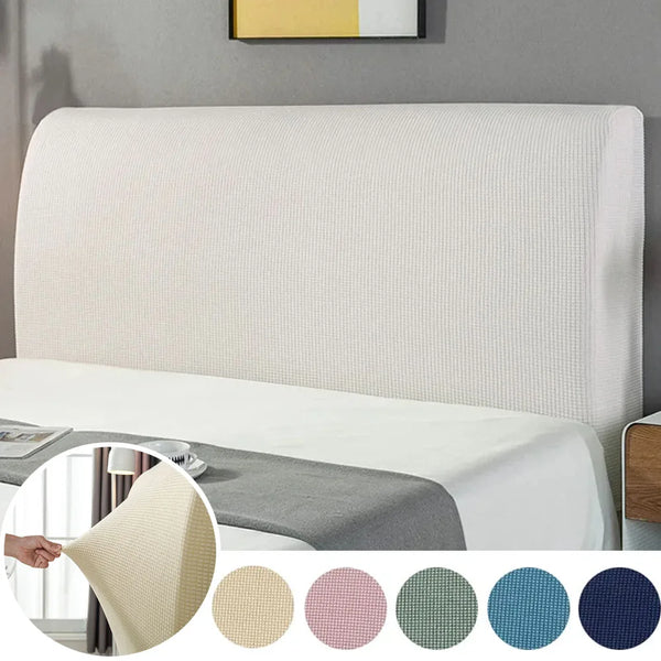 Bed Headboard Cover Bedhead Cover Solid Color Bedside Backrest Protection Headboard Dust Cover Bedroom Decoration Soft