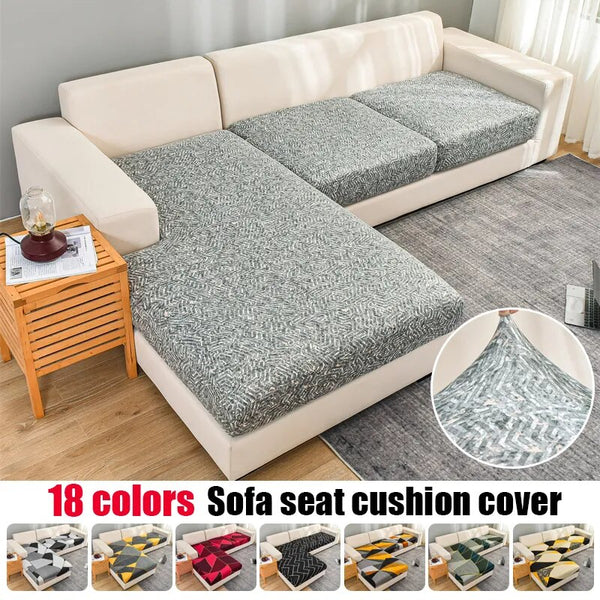 Floral Printed Sofa Seat Cushion Cover for Living Room Kids Pets Furniture Protector Elastic Stretch Sofa Covers Removable