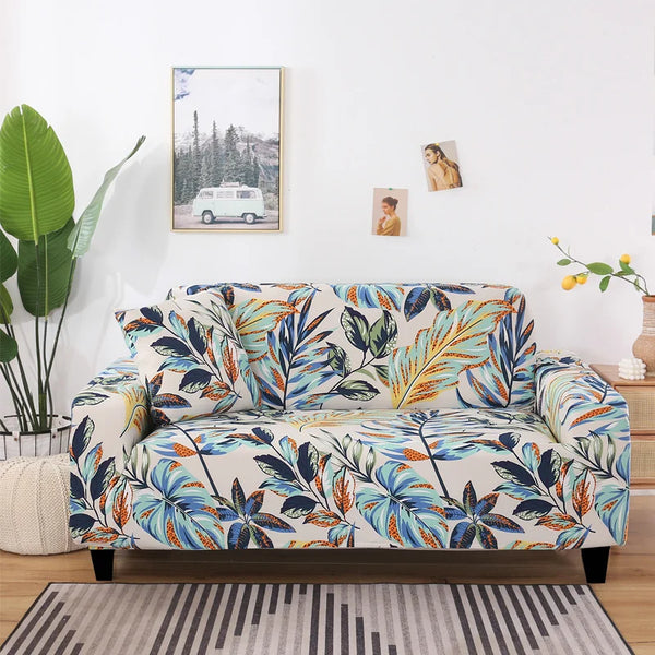 Printed Sofa Covers High Elasticity and Easy Installation for Pets Can Be Washed with A Washing Machine