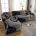Geometric Leaf Print Leisure Sofa Cover L Shape 1/2/3/4 Seat Cover Couch Small Sofa Sofa Cushion Children's Sofa Armchair Straight SofaCover
