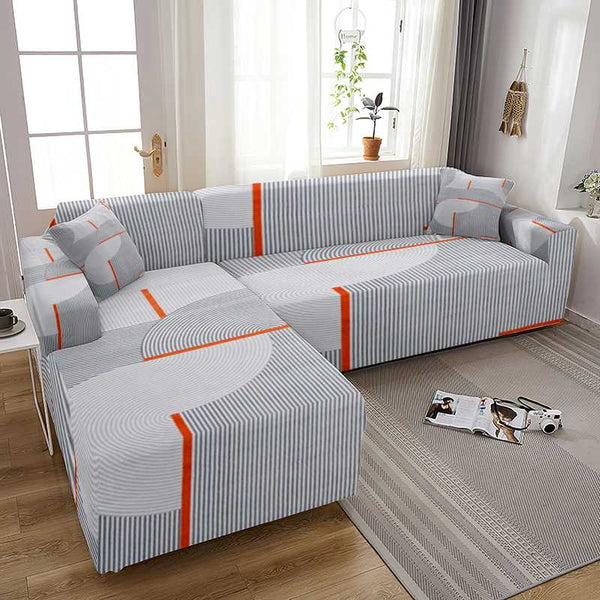 Geometric Printing Elastic Sofa Cover for Living Room All Inclusive L Shaped Chaise Longue Funda Corner Sofa Big Sofas Buy Two L Models