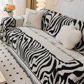 Cartoon Lines Print Sofa Throw Cover Chenille Sofa Towel Blanket Couch Cover Universal Anti-cat Scratch Sofa Blanket Room Decor