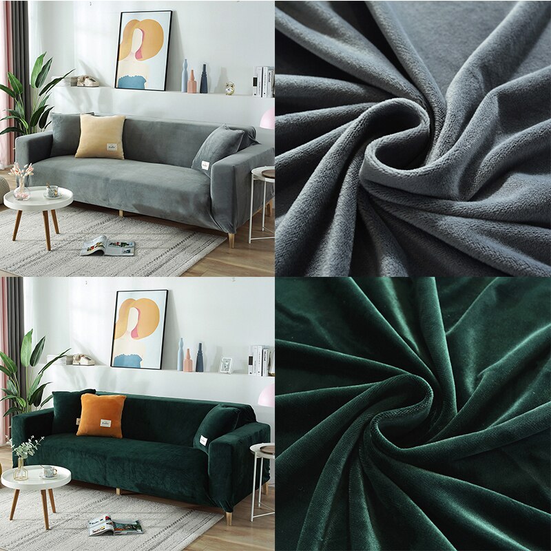 High Quality Velvet Sofa Covers Living Room Sofa Cover Home Furniture ...