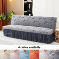 High Stretch Sofa Bed Cover for Living Room Jacquard Sofa Bed Covers with Skirt Dustproof Non-slip Sofa Slipcover Home Hotel Wedding