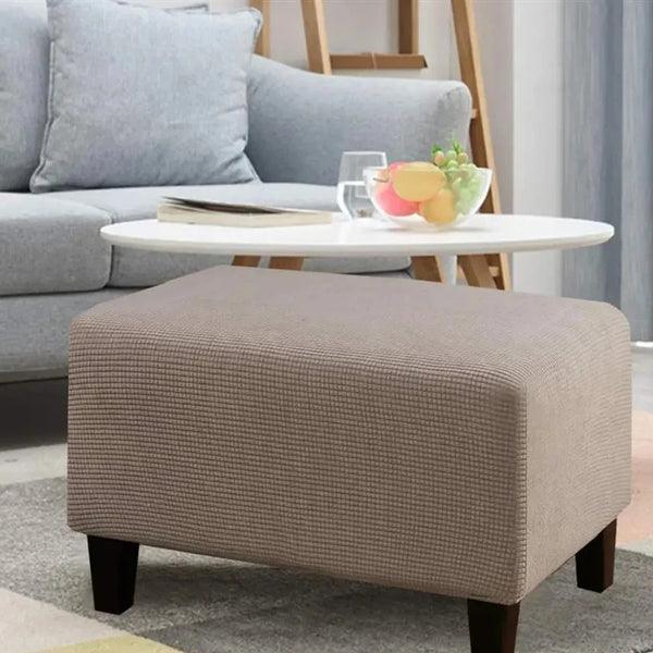 Home Decorative Sofa Footstool Covers Elastic Fully Wrapped Rectangular Stool Covers Thicken Sofa Footrest Dust-proof Cover