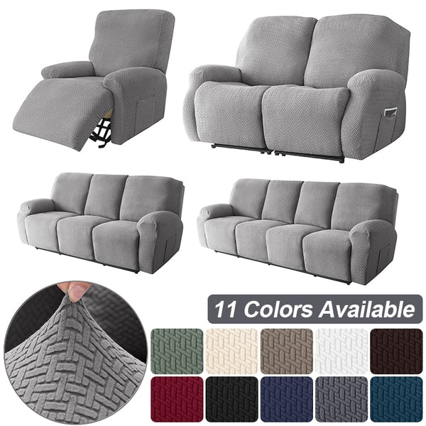 Jacquard Recliner Sofa Covers Elastic Sofa Protector Couch Cover Stretch Recliner Slipcovers