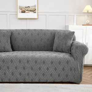 Jacquard Cross Pattern Sofa Cover