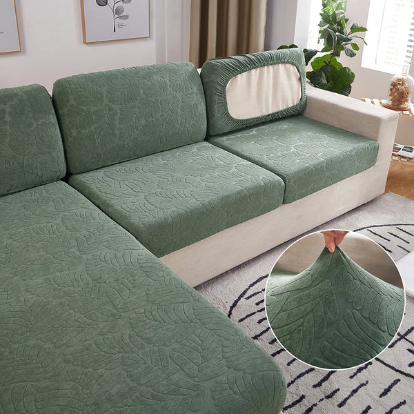 Jacquard Sofa Cushion Slipcover Elastic Non-slip Polyester Sofa Seat Cover Furniture Protector