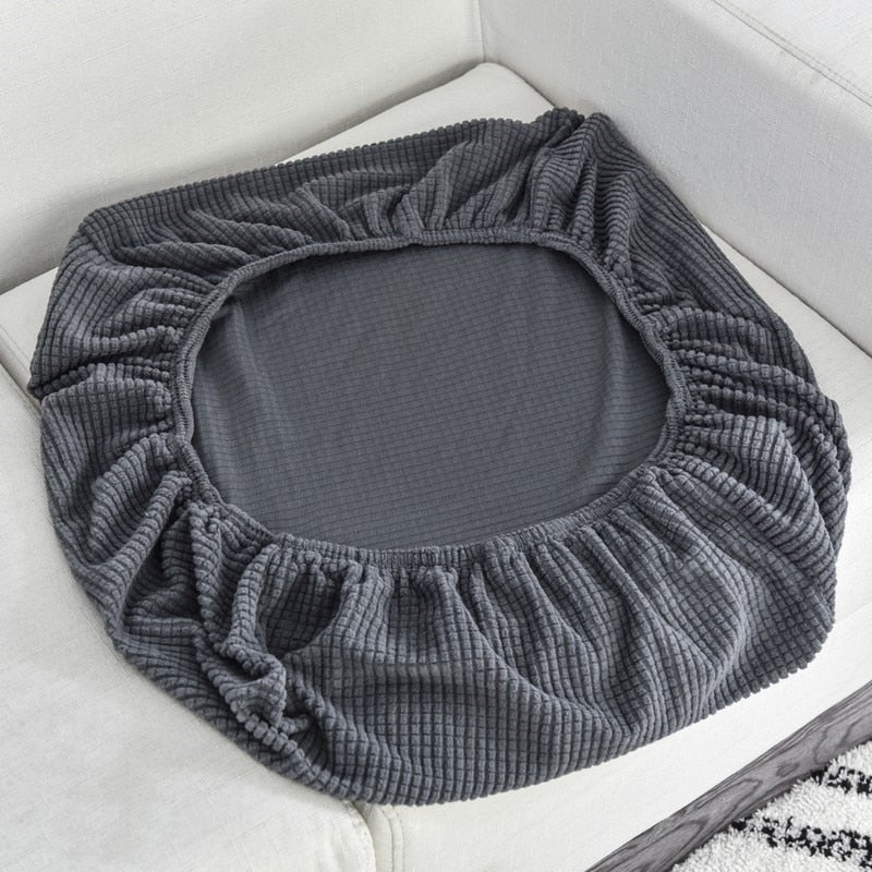 Jacquard Sofa Cushion Cover Chair Seat Cover Pets Kids Furniture Protectors Polar Fleece Stretch Washable Removable Slipcover