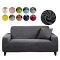 Jacquard Stretch Thick Slipcovers Polar Fleece  Elastic Sofa Covers for Living Room Armchair Cover 1/2/3/4 Seater L Shape Covers