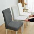Jacquard Thick Fabric Dining Chair Covers Stretch Big Elastic Chair Slipcovers for Kitchen Dining Room Home Decor Universal Size