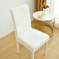 Chair Cover with Armrest Cream Wrinkled Fabric Stool Cover Elastic Household Dining Chair Universal Backrest All Around