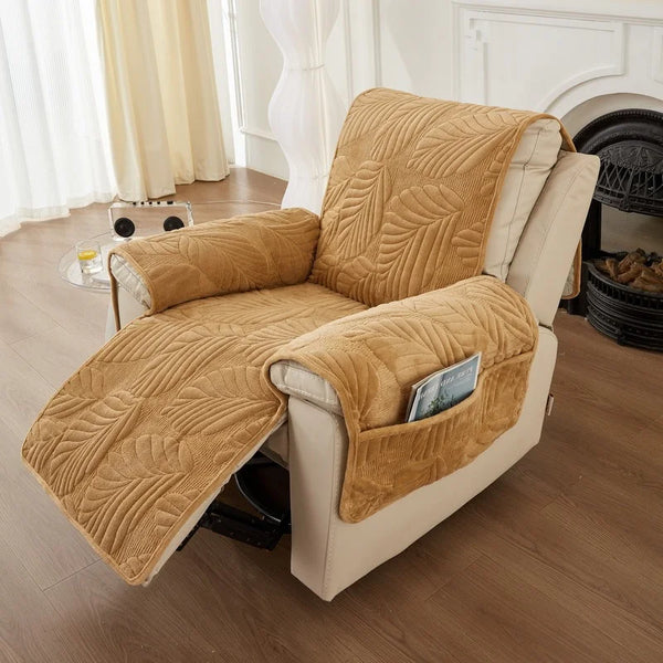 Lazy Recliner Sofa Covers Universal Velvet  Armchair Cover Chivas Massage Chair Non-Slip Cushion Recliner Armrests Dustproof