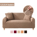 Luxury Sofa Cover for Living Room Solid Color Couch Cover for Sofas Elastic Slipcover Plaid Sofa Protector 1/2/3/4 Seat