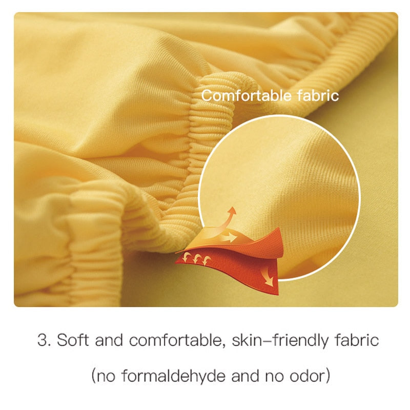 Yellow Color Sofa Covers Spandex Elastic Sofa Covers Stretchy Dark Yel ...