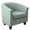 Club Leisure One Piece Elastic Tub Club Chair Covers Small Round Jacquard Full Club Chair Cover Waterproof Dustproof