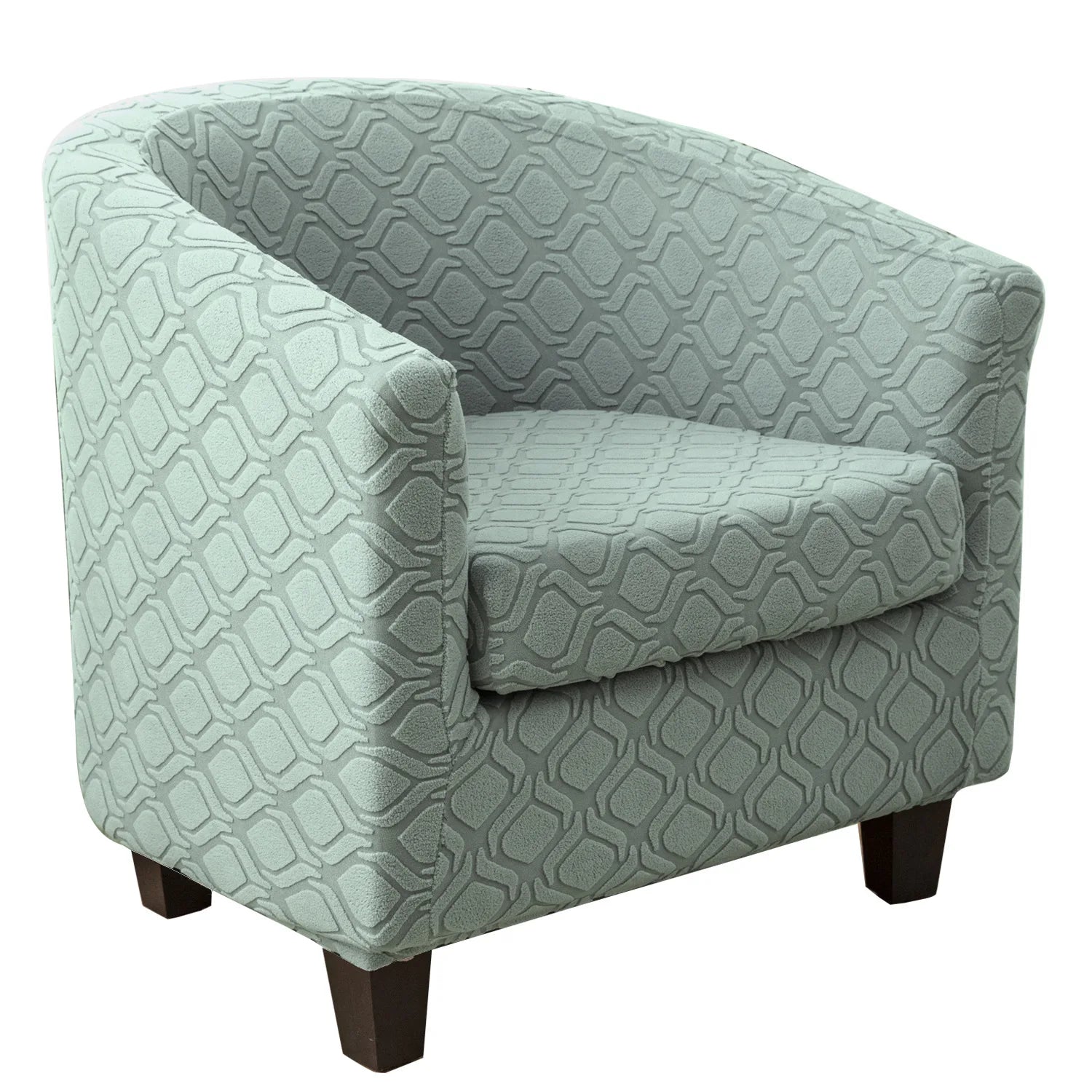 Club Leisure One Piece Elastic Tub Club Chair Covers Small Round Jacquard Full Club Chair Cover Waterproof Dustproof