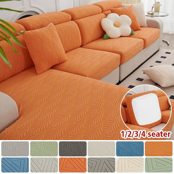 New Jacquard Sofa Seat Cushion Cover Stretch Sofa Cover for Living Room Modern Thicken Sectional L Shape Corner Sofa Slipcover