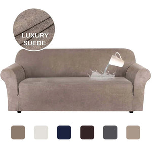 Suede Fabric Sofa Cover