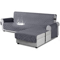 Upgraded Sectional Couch Covers Waterproof L Shaped Sofa Slipcover Reversible Chaise Lounge Cover for Sectional Sofa Furniture Protector Cover for Pets Dog Cat