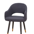 Nordic Half-Round Cut-Out Jacquard Dining Chair Covers – Stretch Padded Chair Slipcovers
