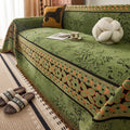 Vintage Style Chenille Sofa Throw One-Piece All-Season Sofa Cushion Pad Cat-Scratch Resistant Sofa Cover Blanket for Living Room
