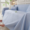 Cooling Sofa Throw with Ice-Bead Technology, Summer Bamboo Mat Cushion Cover & Protector Set