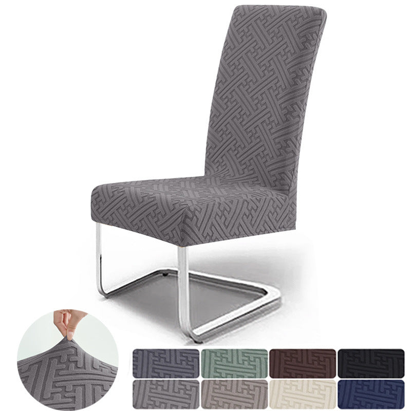 Stretch Jacquard Cantilever Dining Chair Covers – Minimalist Half Chair Covers
