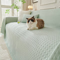 New Cooling-Touch Sofa Cover Throws, Full-Coverage Non-Slip All-Season Couch Throws Protector Blanket with Pad Liners