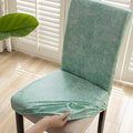 Waterproof Tech Fabric Dining Chair Covers – Full-Coverage Elastic Slipcover for Home & Commercial Use