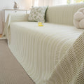 Ice Silk Fishbone Pattern Anti-slip Sofa Cover Summer Cooling Mat One-piece Full Cover Couch Throw Blanket