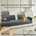 Splash-proof & Anti-slip Sofa Throw Minimalist Style Premium Chenille Sofa Cushion Cover for Ultimate Comfort