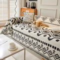 Bohemian Full-Coverage Chenille Sofa Throw - Universal Dust-Resistant Sofa Cover, Protector & Blanket Set