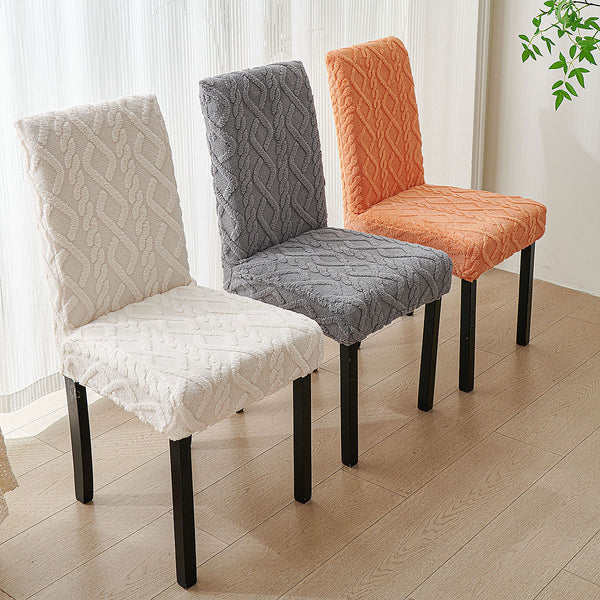Geometric Jacquard Dining Chair Slipcovers Stretch Chair Cover For Hotel Dining Room Banquet House Home Decor