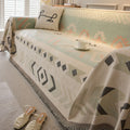 New Bohemian Jacquard Chenille Sofa Cover - Full Coverage Non-Slip Throw Blanket & All-Season Cushion Mat