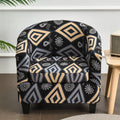 New Arrival Semi-Circular Stretch Printed Sofa Armchair Cover – Single Seat Club Chair Slipcover, Full Coverage Furniture Protector