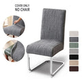 Geometric Jacquard Stretch Dining Chair Covers – Elastic Slipcovers for Cantilever Chairs