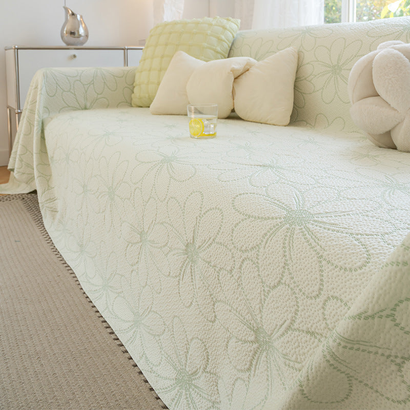 2026 New Summer Sofa Throw Cover – Premium Non-Slip Cooling Mat, Universal Full-Coverage Cooling Beaded Protector Towel