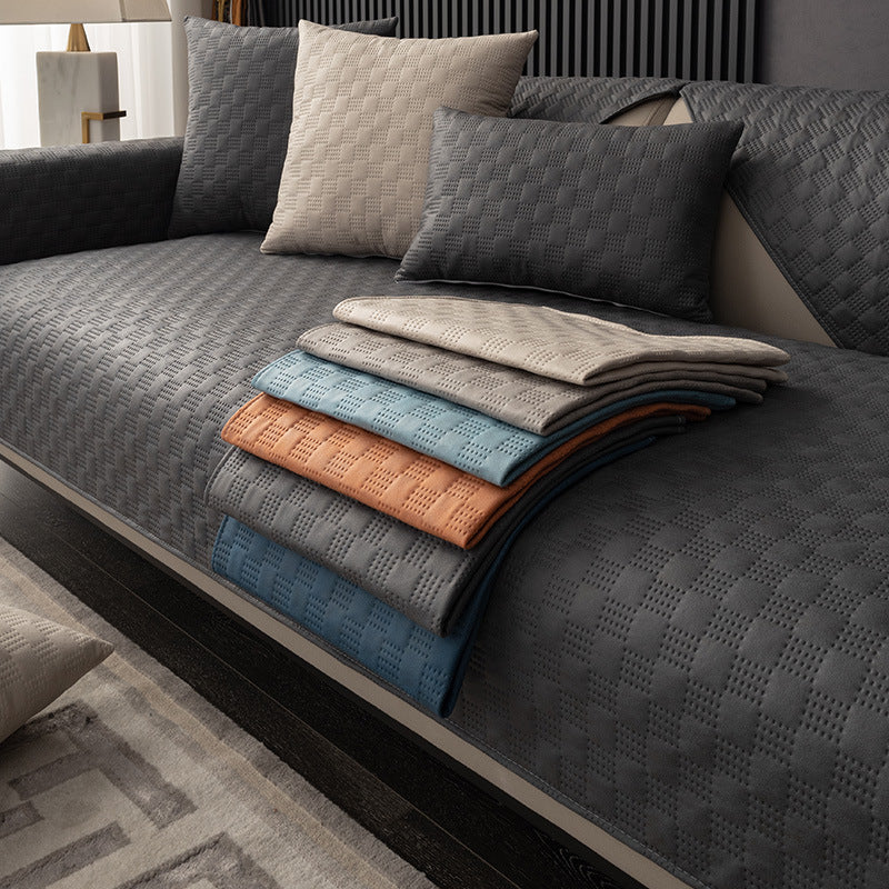 Ultrasonic-Tech Scandinavian Luxury Sofa Throws All-Season Non-Slip Modern Protector Cover & Minimalist Blanet