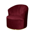 Velvet Single Sofa Cover Swivel Barrel Chair Cover Modern Accent Chair Slipcovers Barrel Armchairs Sofa Cover Protector for Home Decor Living Room