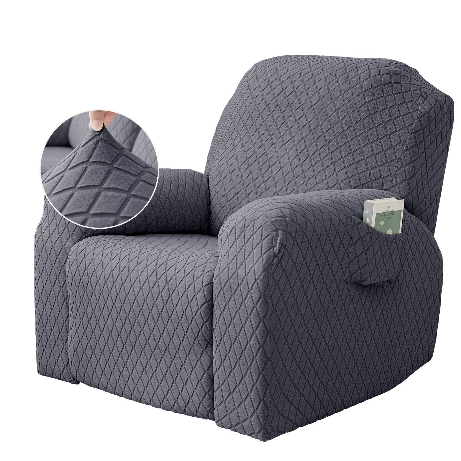 Plush Herringbone Jacquard Chesters Functional Sofa Cover, Cross-Border First-Class Recliner Protector