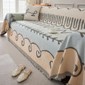 New One-Piece Full-Coverage Sofa Throw, Nordic Modern Minimalist Sofa Cover & Cushion Pad, All-Season Full-Cover Blanket