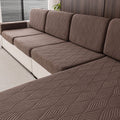 2027 New Jacquard Sofa Seat Cover – Thick Stretch Spandex Cushion Slipcover, Solid Color, Washable for Home, Kids & Pets