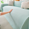 2027 New Summer Cooling Ice Silk Sofa Cover Solid Color Full Cover Anti-slip Skin-friendly Couch Throw Blanket