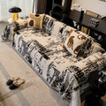 Vintage Chenille Sofa Throw Cover All-Season Cat Scratch Resistant Dustproof Throw Blanket Luxury High-End Couch Protector
